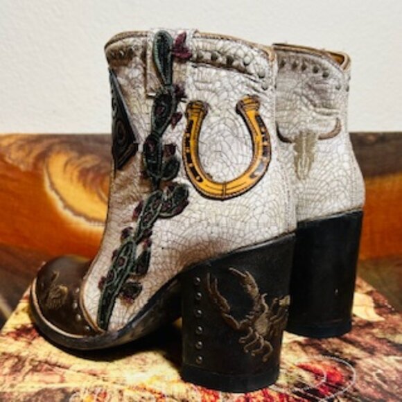 OLD GRINGO GALENA 6" TAHOMA-ROUTE 66 KAKI/WHITE SZ 6.B - Picture 9 of 16